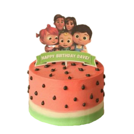 Melon Magic Cocomelon Custom Cake