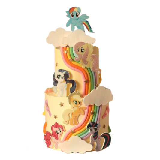 My Little Pony Rainbow Custom Cake