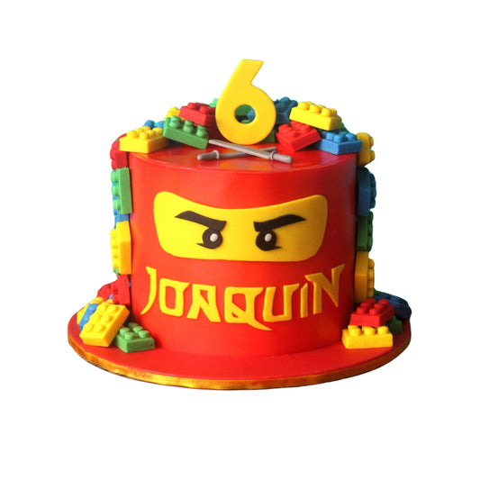 Ninja Brick Custom Cake