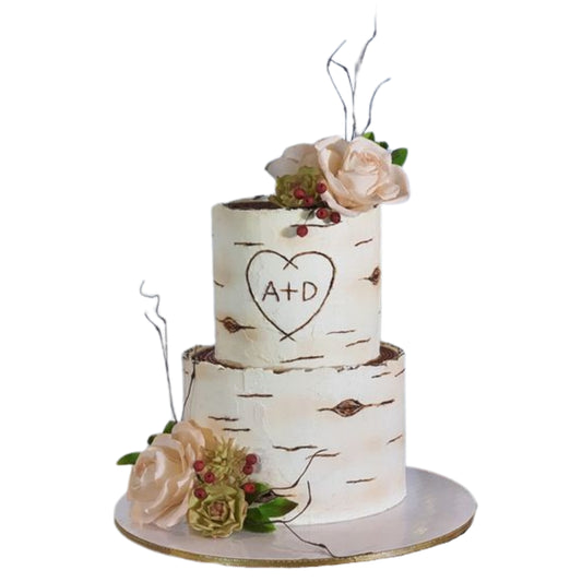 Rustic Romance Custom Cake