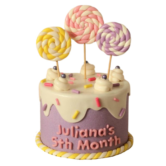 Sweet Lollipop Celebration Custom Cake