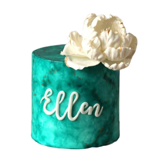 Elegant Watercolor Floral Custom Cake